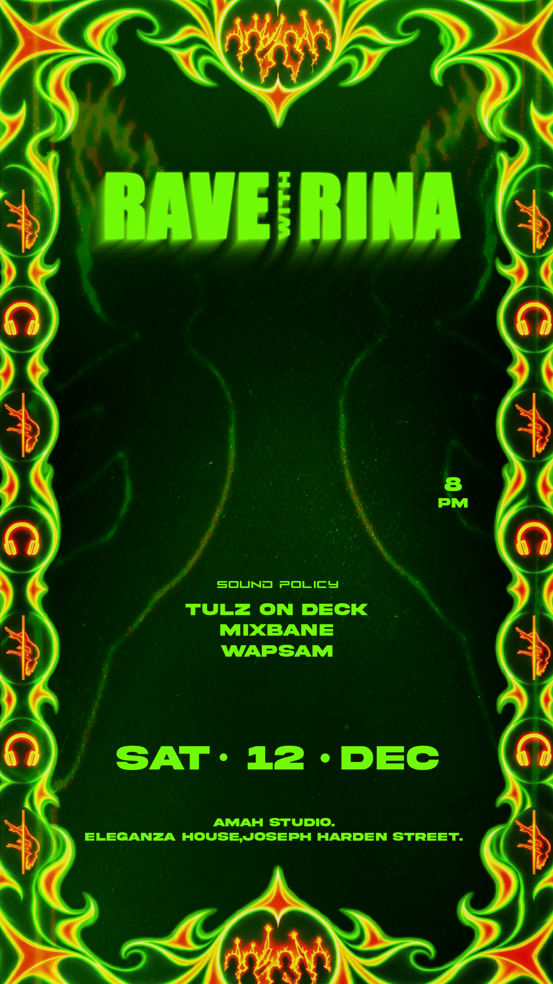 Rave with Rina official poster